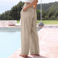 Henrietta - Cotton and linen trousers