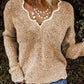 Cordelia - Knitted sweater with long sleeves and V-neck