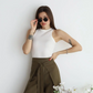 Isolde | Wide-Crop Linen Trousers