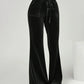 Agatha - Velvet wide trousers for women