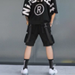 Ethord - Black Cargo Shorts with Practical Details