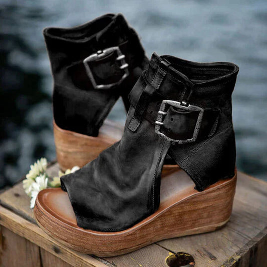 Shina -Boho wedge sandals for women
