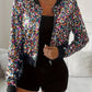 Iris - Casual women's jacket with sequins