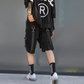 Ethord - Black Cargo Shorts with Practical Details