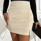 Marlie - Plain high waisted skirt