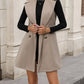 Adeline - Clasi double checked cardigan coat with belt