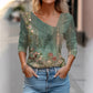 Rezza – Stylish Long-Sleeve Floral Print Blouse