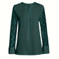 Samantha – Elegant long-sleeve top with pleated neckline
