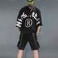 Ethord - Black Cargo Shorts with Practical Details