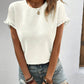 Vespera – Casual Summer T-Shirt with Round Neck and Short Sleeves
