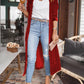 Hailie - elegant long velvet cardigan