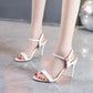 Caroline - High Heel Sandals with Ankle Strap and Open Toe