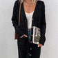 Anna - Long sleeve cardigan in a solid color