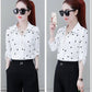 Stylish Women's Chiffon Blouse with Buttons & Turn-down Collar – Fenya