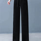 Freesia - Plain straight wide leg trousers