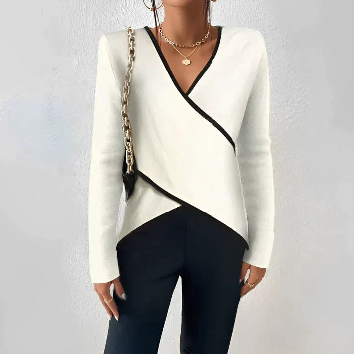 Women's Summer V-Neck Shirt - Mara