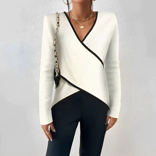 Women's Summer V-Neck Shirt - Mara