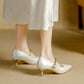 ZENDAYA | PEARL STRAP KITTEN HEELS