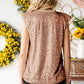 Zoya | Women's Sequin Capped Sleeve Tank Top - Stylish & Shiny