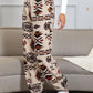 Marta - Joggers with Aztec pattern and sturdy bottom