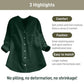 Casual loose linen-cotton shirt