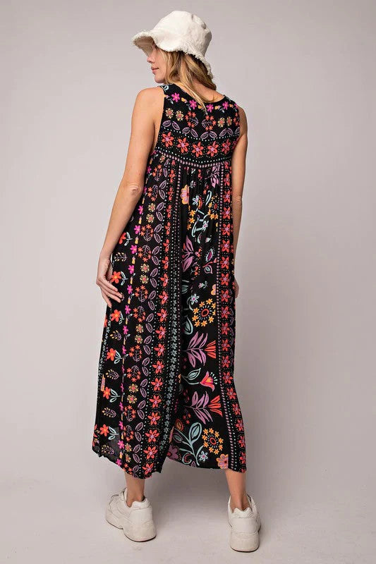Pauline - Jumpsuit with vintage floral print