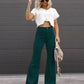 Trendy Corduroy Flare Pants for Women