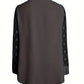 Samantha – Elegant long-sleeve top with pleated neckline
