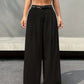 Doris - Women's trousers with pleated wide legs and high waist