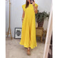 Coralyn - Simple Plain Pleated Dress