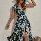 Athena - Floral Print Dress with V-Neckline