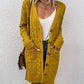 Anna - Long sleeve cardigan in a solid color