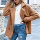 Mid-Length Coat with Double-Breasted Buttons Chic Warmth with a Timeless Silhouette