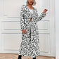 Clara - Dalmatian Print Midi Length Cardigan