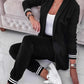 Donna - Women's Striped Blazer and Drawstring Trousers
