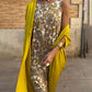 Abrielle – Elegant Maxi Dress with Cardigan