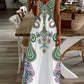 Gladys - Floral Print V-Neck Maxi Dress