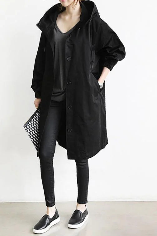 Maris Waterproof Oversized Mid-Length Trench Coat