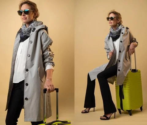 Maris Waterproof Oversized Mid-Length Trench Coat