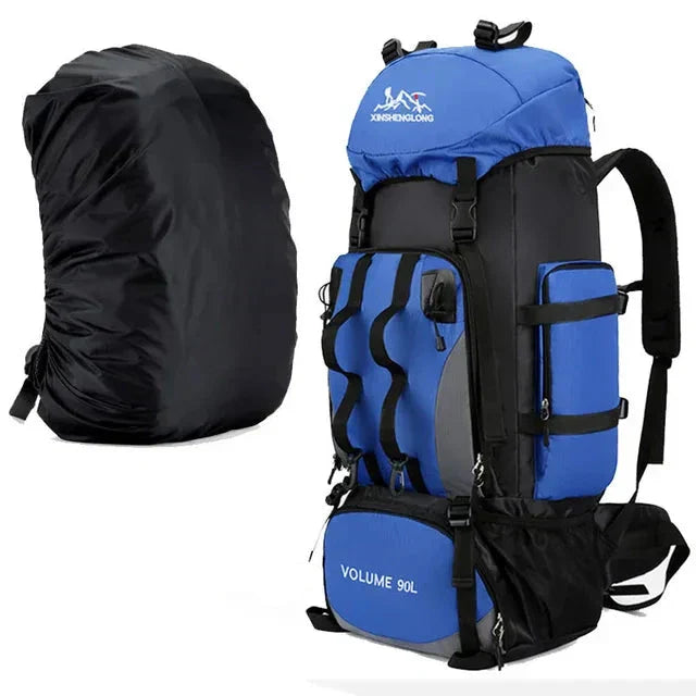 90L Waterproof Camping and Hiking Backpack