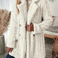 Ceretta - Double-breasted coat with fluffy lapels