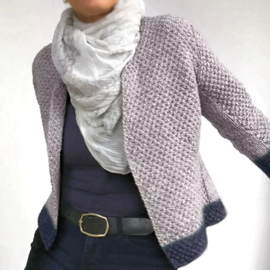 Lalaine - Purple long sleeve cardigan