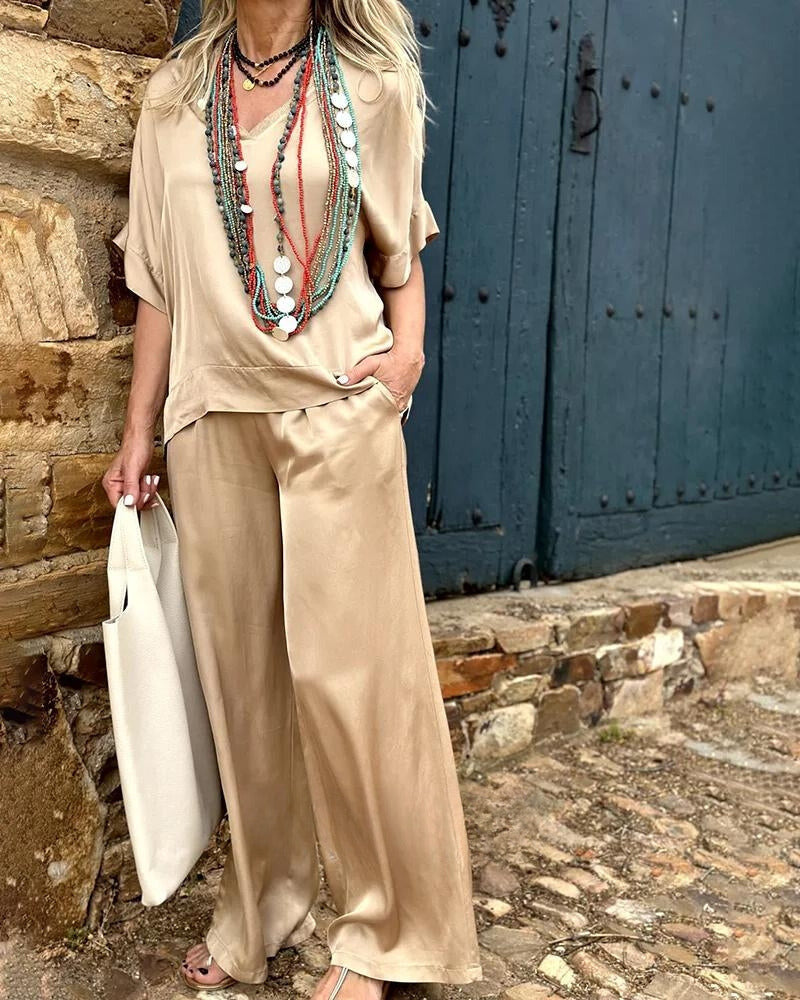 Faye - comfortable summer set [top+pants]