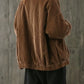 Gwena - Plain jacket with button closure at the front