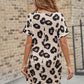 Amelia – Kleid with leopard print and round neckline