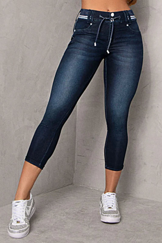 Ruby - Double Button Drawstring Trousers
