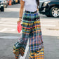 Ceretta - Checkerboard Print Trousers