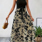 Elizabeth - Halter Neck Floral Print Split Dress