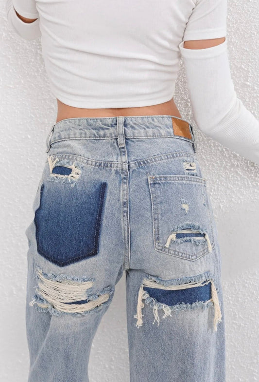 Women's Vintage Ripped Jeans