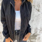 Casual Corduroy Jacket with Hood